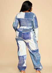 Fleur Round Neck Long Sleeves Top & Jogger Set