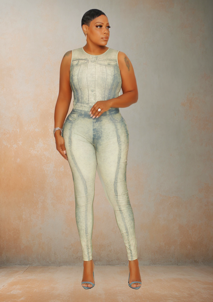 All-In-One (Denim)Fusion Jumpsuit