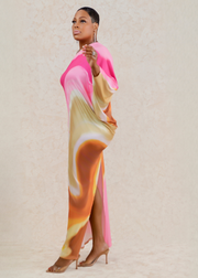 Gisele Off the Shoulder Loose Fit Maxi Dress (Multi) Restock