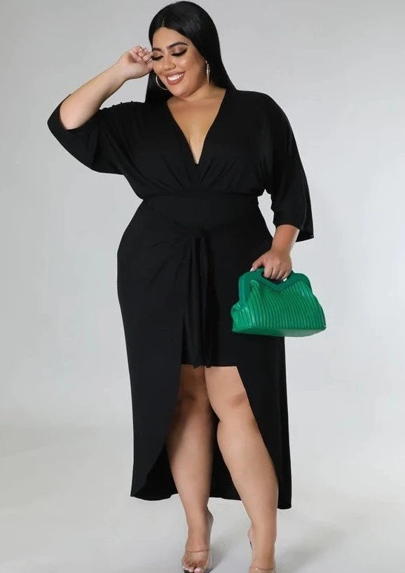 Stay Curvy Dress (Black)